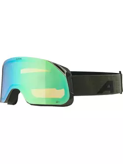 Lyžařské/snowboardové brýle ALPINA, zvýraznění kontrastu BLACKCOMB Q-LITE MĚSÍČNĚ-ŠEDÉ MATNÉ sklo Q-LITE BLUE S2