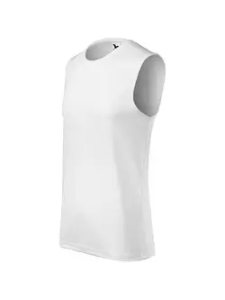 MALFINI BREEZE Sportovní pánské tílko bez rukávů, 100 % polyester, bílé 8200012