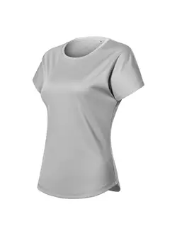 MALFINI CHANCE GRS Dámské sportovní tričko, krátký rukáv, mikro polyester z recyklovaných materiálů, stříbrná melírovaná 811M312