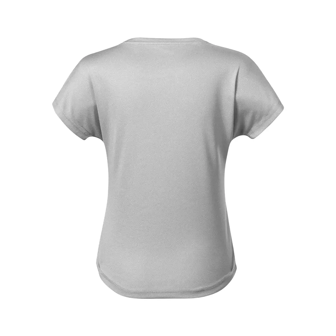 MALFINI CHANCE GRS Dámské sportovní tričko, krátký rukáv, mikro polyester z recyklovaných materiálů, stříbrná melírovaná 811M312