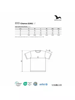 MALFINI CHANCE GRS Pánské sportovní tričko, krátký rukáv, mikro polyester z recyklovaných materiálů, stříbrná melírovaná 810M313