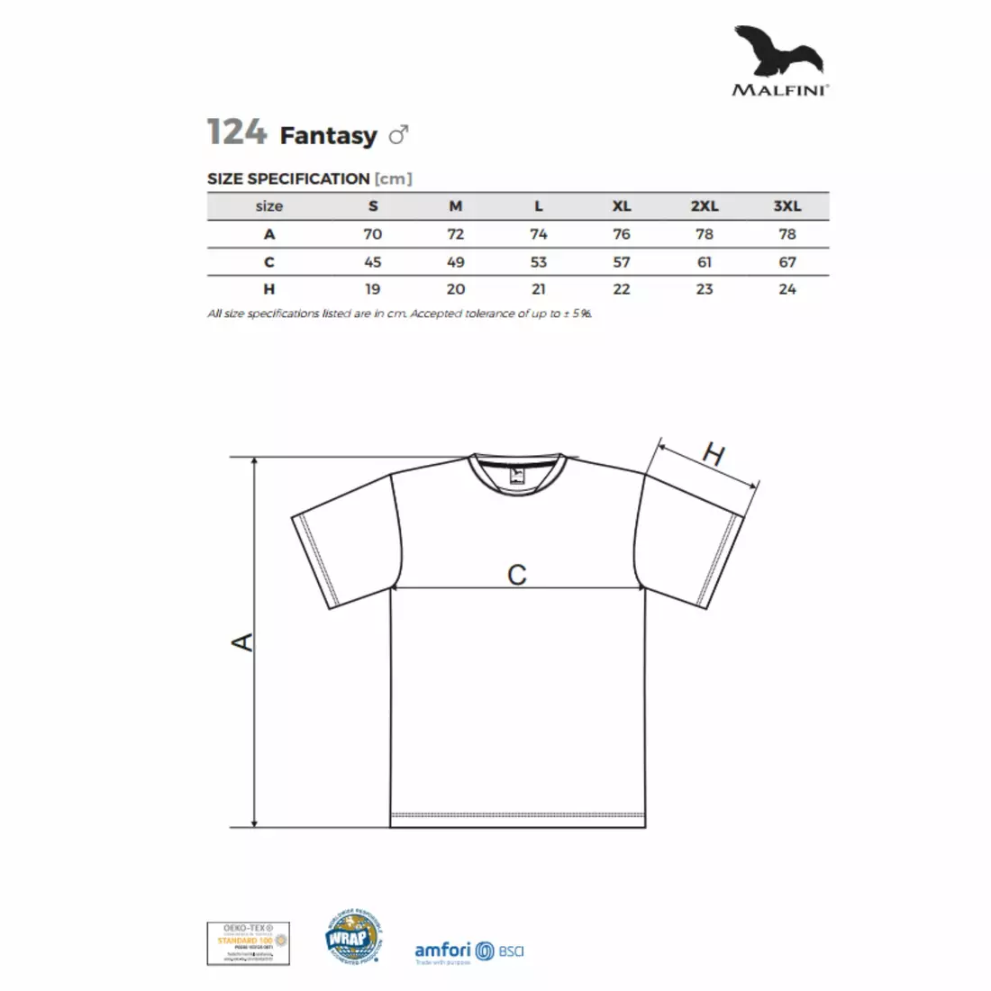 MALFINI FANTASY - pánské sportovní tričko z 100% polyesteru, námořnické modré 1240513-124