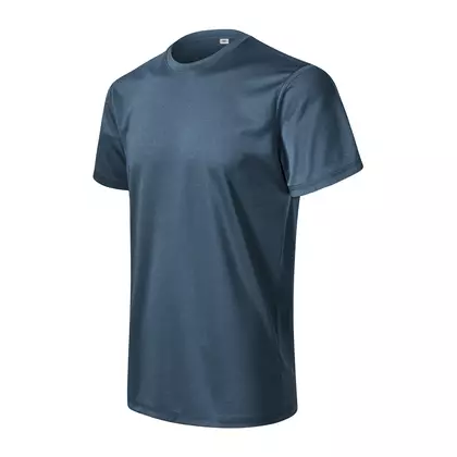 MALFINI CHANCE GRS Pánské sportovní tričko, krátký rukáv, mikro polyester z recyklovaných materiálů, tmavě džínově modrá melírovaná 810M213