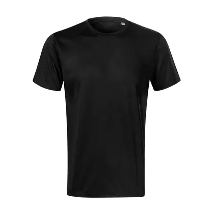 MALFINI CHANCE GRS Pánské sportovní tričko, krátký rukáv, mikro polyester z recyklovaných materiálů, černé 8100113