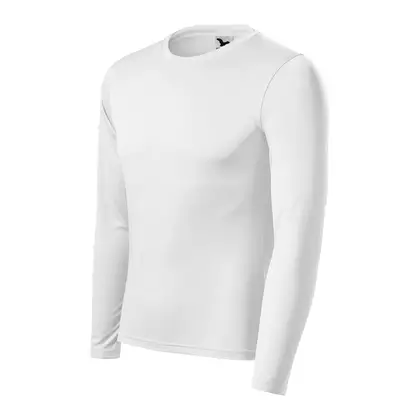 MALFINI PRIDE Pánská sportovní dlouhý rukáv tričko, bílá 1680012