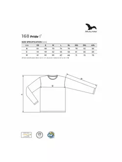 MALFINI PRIDE Pánská sportovní dlouhý rukáv tričko, bílá 1680012
