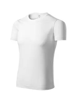PICCOLIO PIXEL Sportovní tričko T-shirt, krátký rukáv, pánské, bílá, 100 % polyester P810012