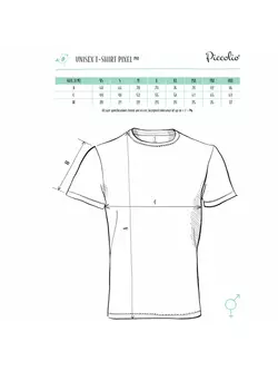PICCOLIO PIXEL Sportovní tričko T-shirt, krátký rukáv, pánské, neonově žluté, 100 % polyester P819012