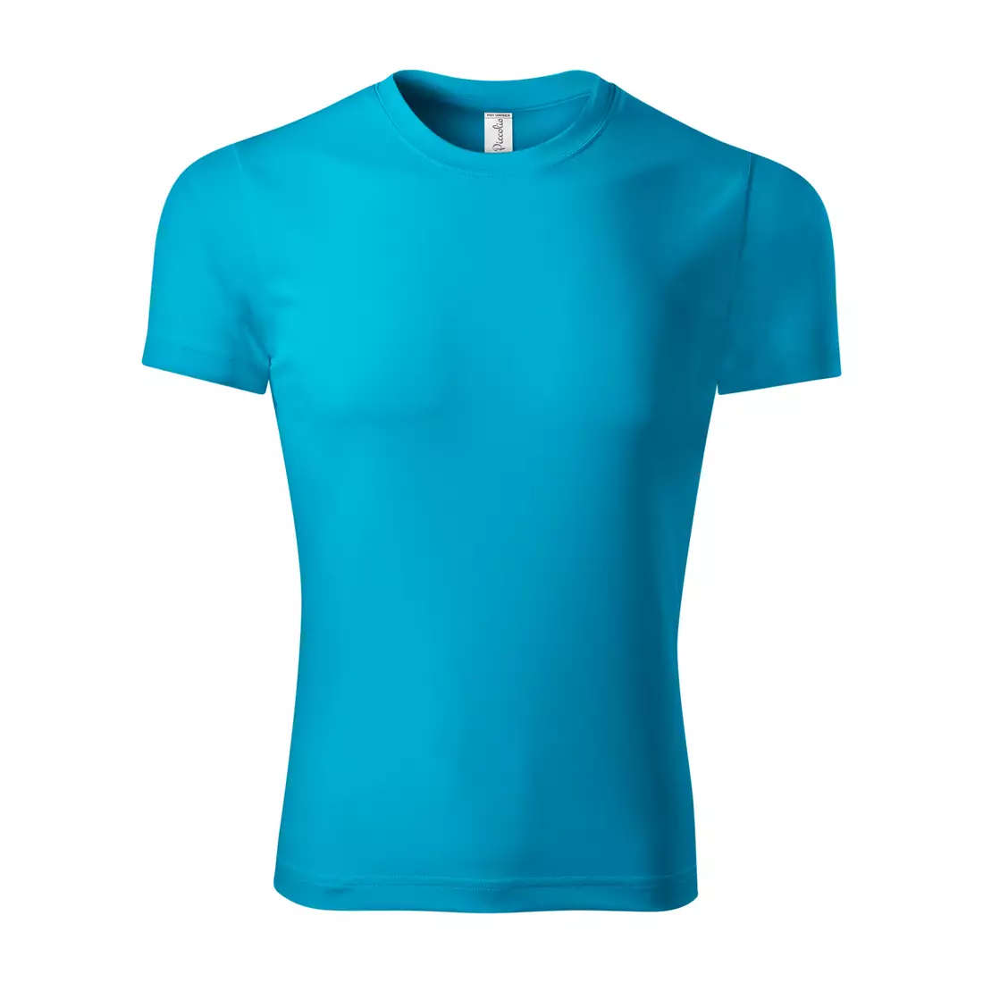 PICCOLIO PIXEL Sportovní tričko T-shirt, krátký rukáv, pánské, tyrkysová, 100 % polyester P814412