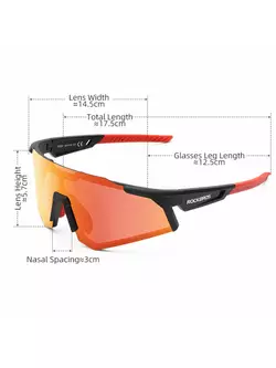 Rockbros Sportovní / Cyklistické polarizační sluneční brýle, Černé 14110006005