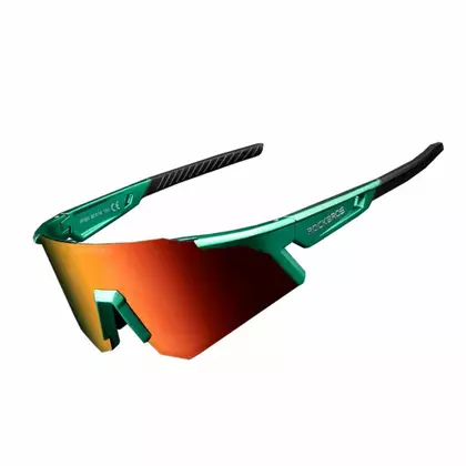 Rockbros Sportovní / Cyklistické polarizační sluneční brýle, Zelené 14110006003