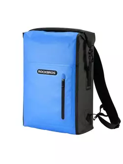Rockbros vodotěsný batoh 25l, černá-modrá AS-032BL