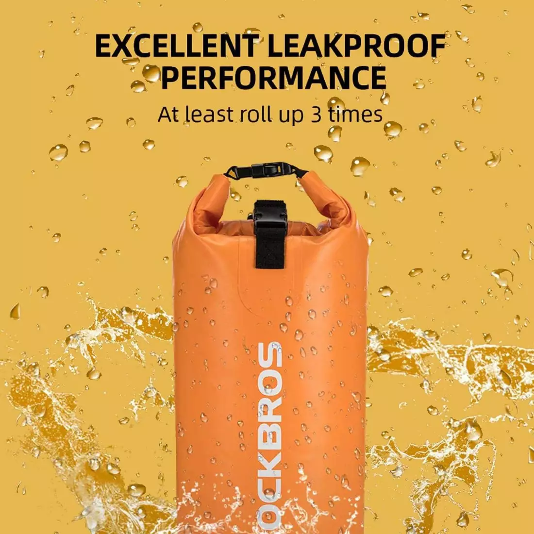 Rockbros vodotěsný batoh / taška 10L, oranžový ST-005OR