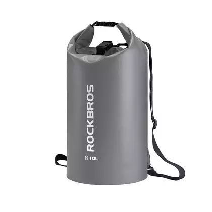 Rockbros vodotěsný batoh / taška 10L, šedý ST-004GR
