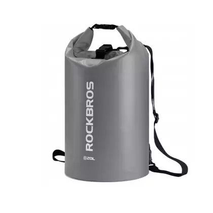 Rockbros vodotěsný batoh / taška 20L, šedý ST-005GR