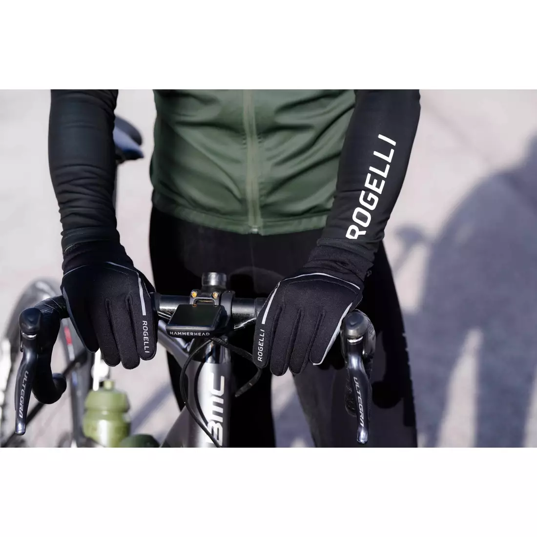 Rogelli APEX zimní cyklistické rukavice