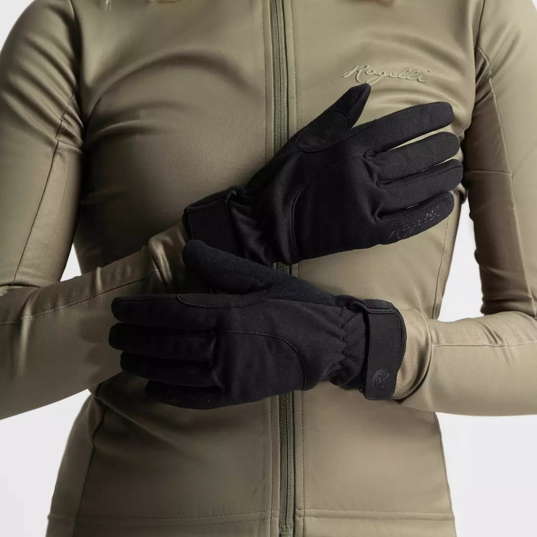 Rogelli dámské zimní cyklistické rukavice CORE II, černé