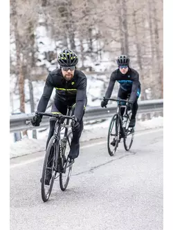 Rogelli zimní cyklistická bunda HERO II černo-fluor