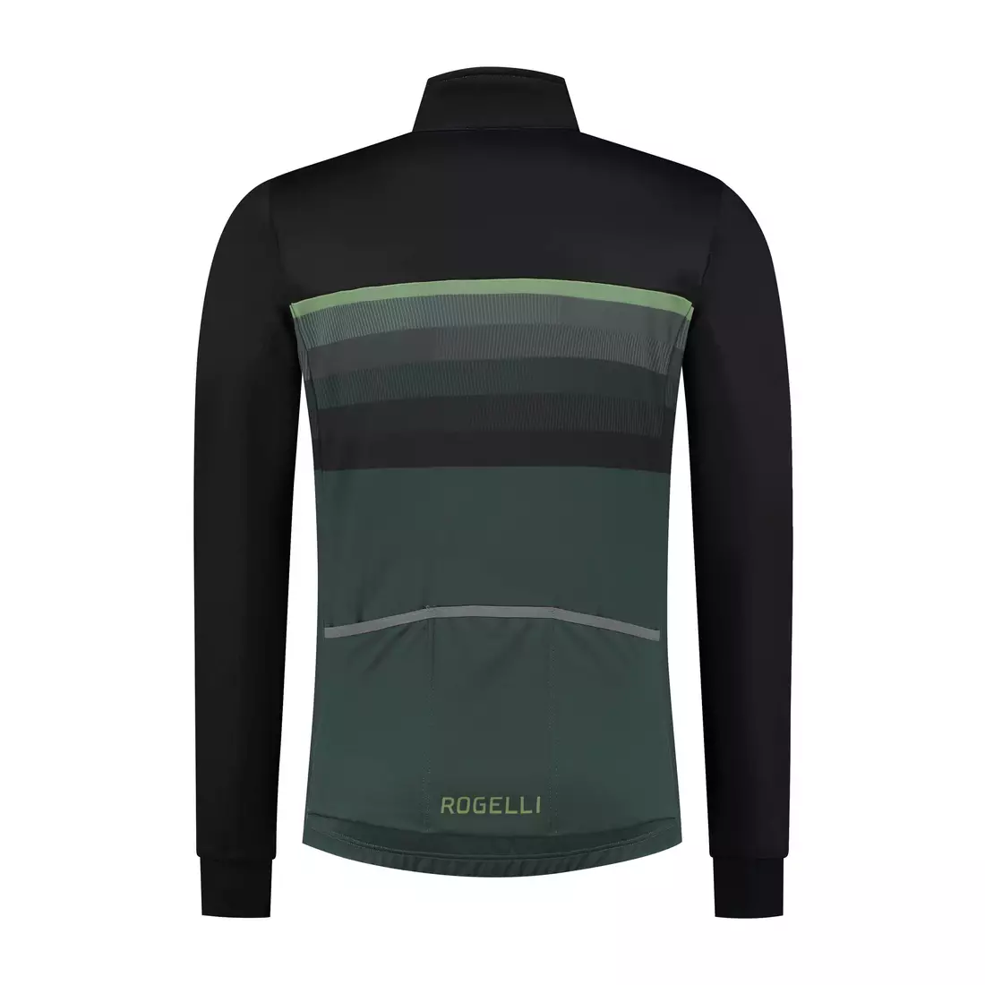 Rogelli zimní cyklistická bunda HERO II, černo-zelená