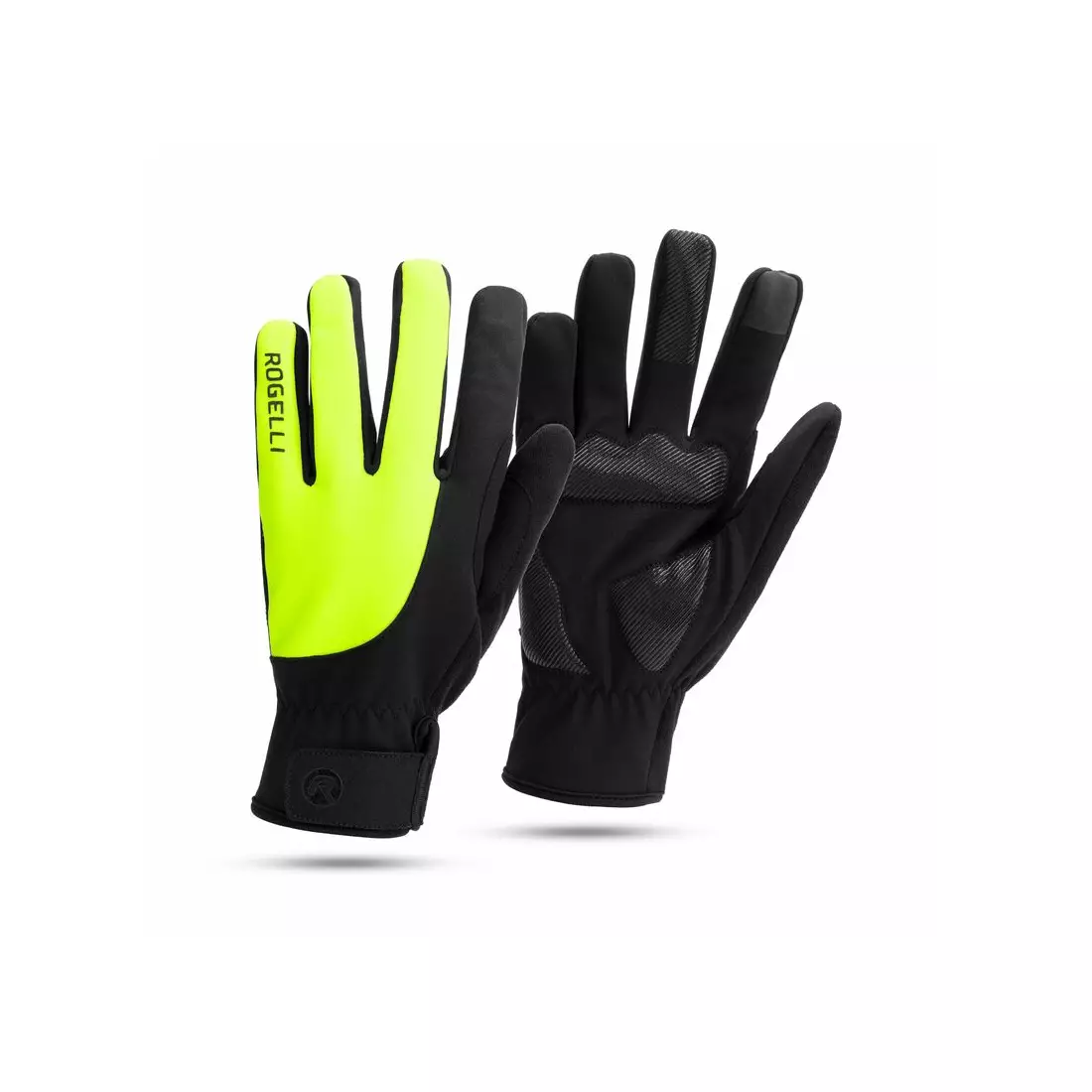 Rogelli zimní cyklistické rukavice CORE II black-fluor