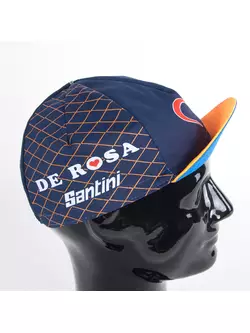 Apis Profi cyklistická čepice DE ROSA SANTINI oranžový kšilt v1