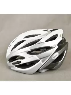 BELL ARRAY - cyklistická přilba - silniční, barva: Bílá a stříbrná
