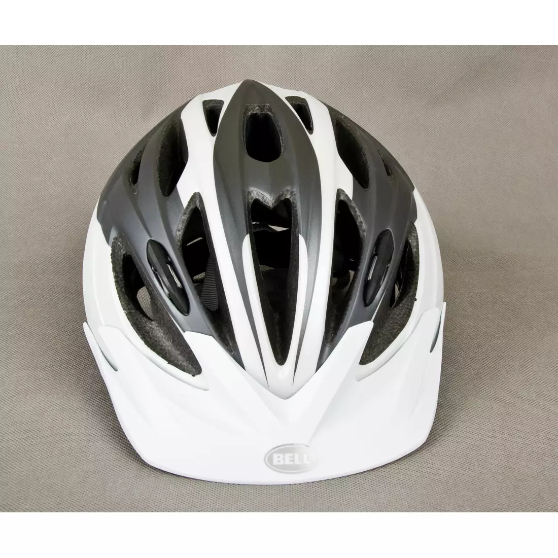 BELL PRESIDIO - cyklistická přilba, barva: Bílá a stříbrná