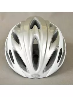 Cyklistická přilba BELL OVERDRIVE, stříbrná a bílá