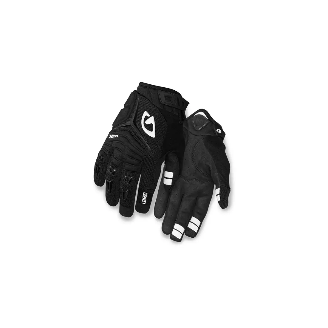 Cyklistické rukavice GIRO XEN, černobílé