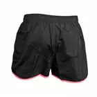 Dámské běžecké šortky ROGELLI KYRA, černo-růžové