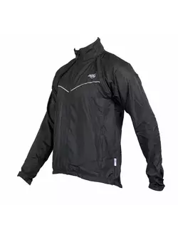 MikeSPORT SWORD - cyklistická bunda, odepínací rukávy, barva: Černá
