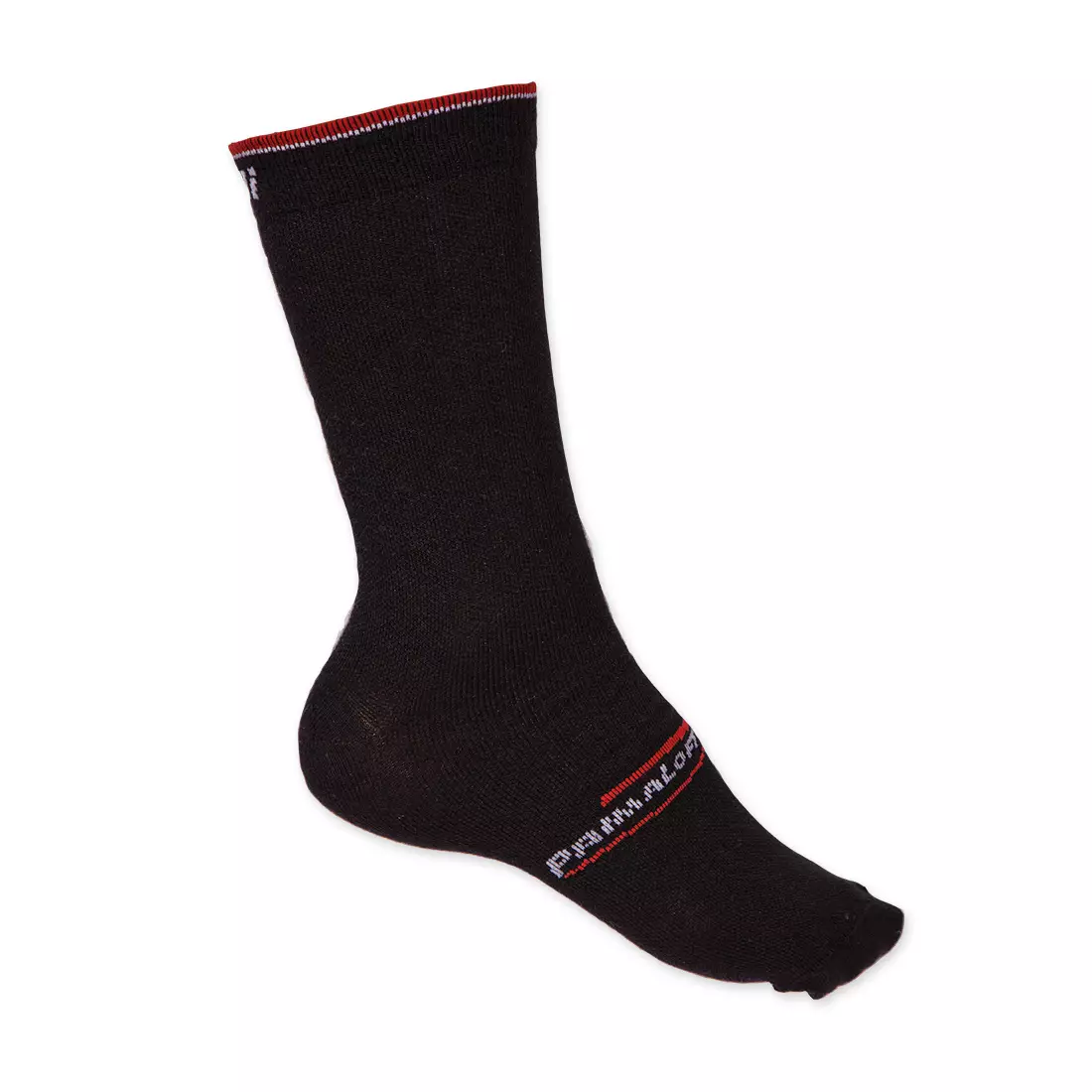 ROGELLI BIKE RCS-01 - Primaloft - cyklistické ponožky, černé a červené 007.126