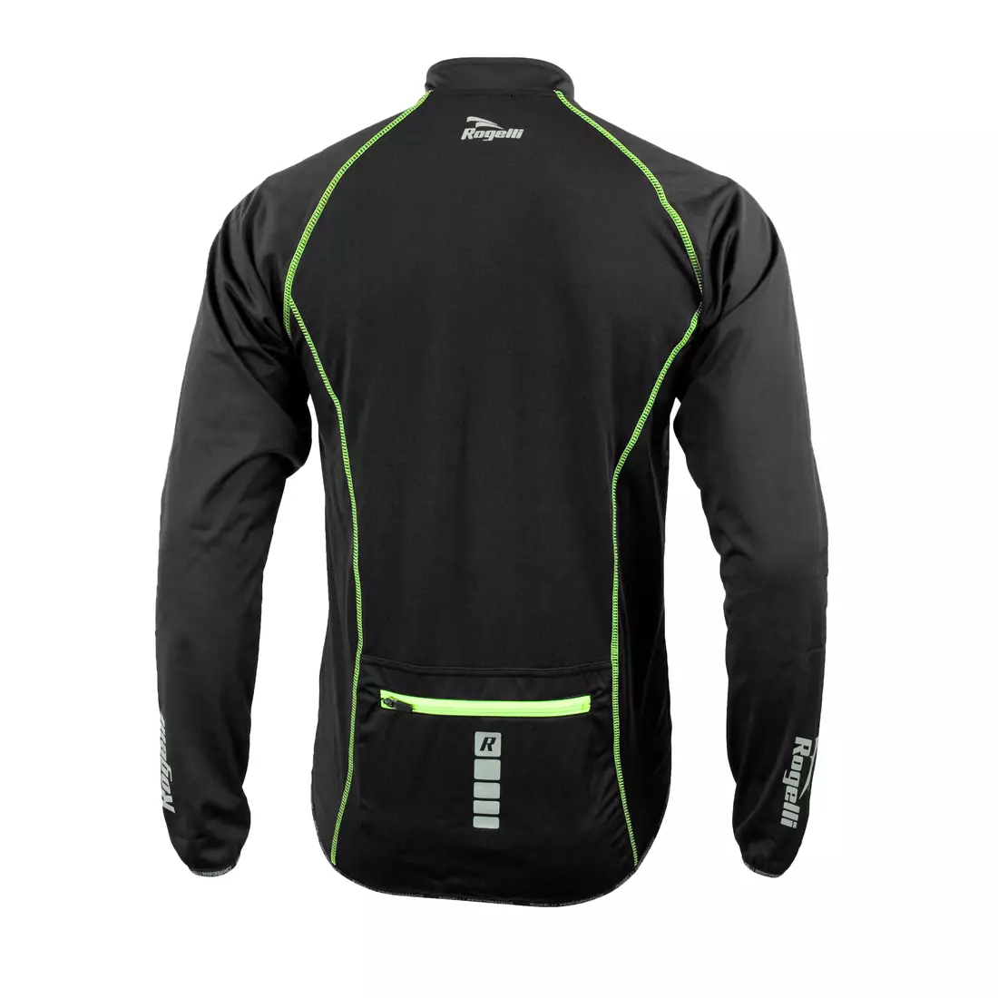 ROGELLI PESARO - pánská Softshellová cyklistická bunda, barva: Černo-fluorová