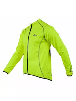 ROGELLI PESARO - pánská Softshellová cyklistická bunda, barva: Fluor