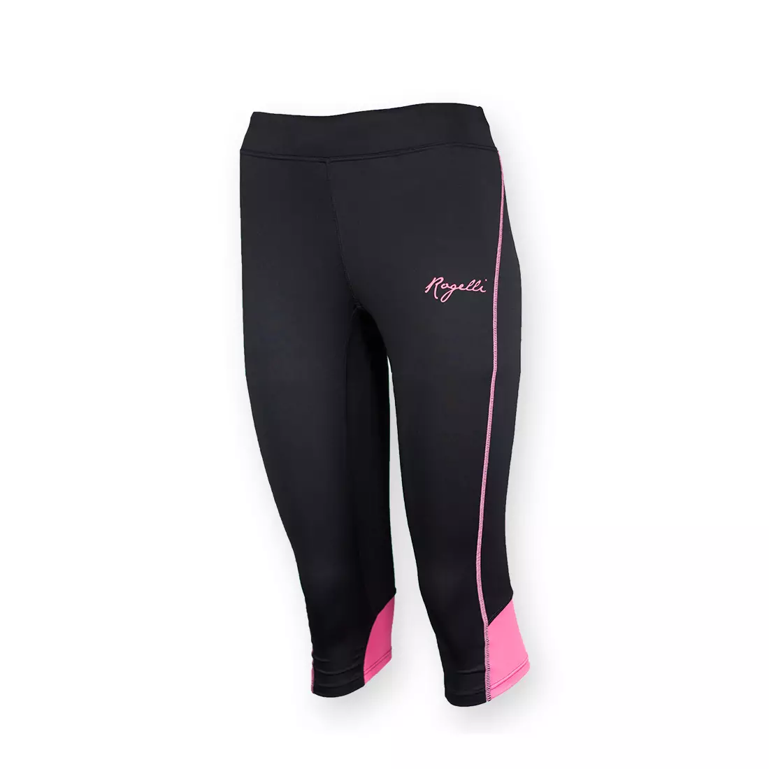 ROGELLI SUEZ dámské běžecké šortky 840.742, 3/4 nohavice, černo-růžové