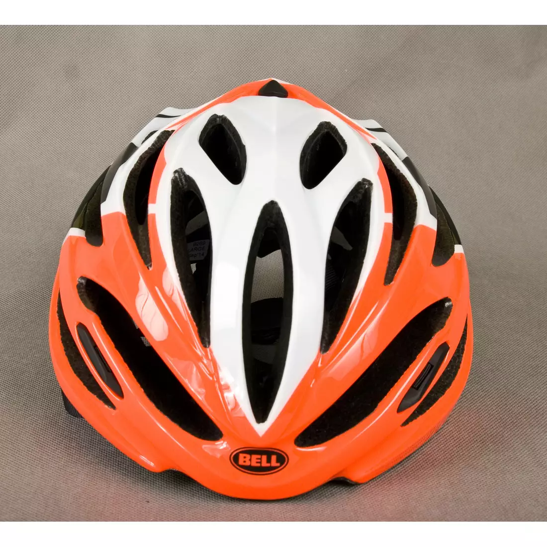 Silniční cyklistická přilba BELL ARRAY oranžovo-bílá
