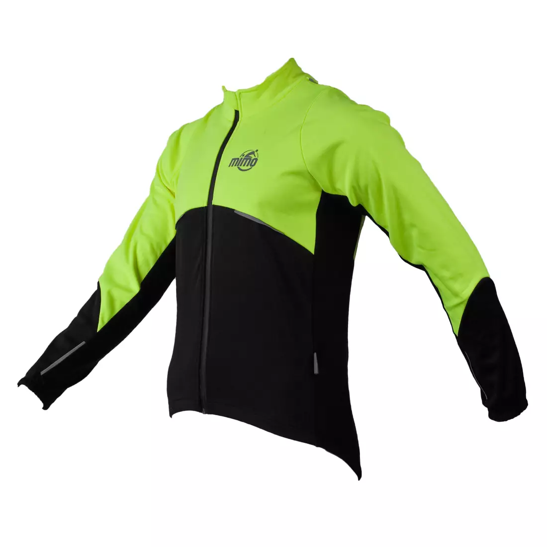 Softshellová cyklistická bunda MikeSPORT DRAGON černá a fluorová