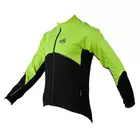 Softshellová cyklistická bunda MikeSPORT DRAGON černá a fluorová
