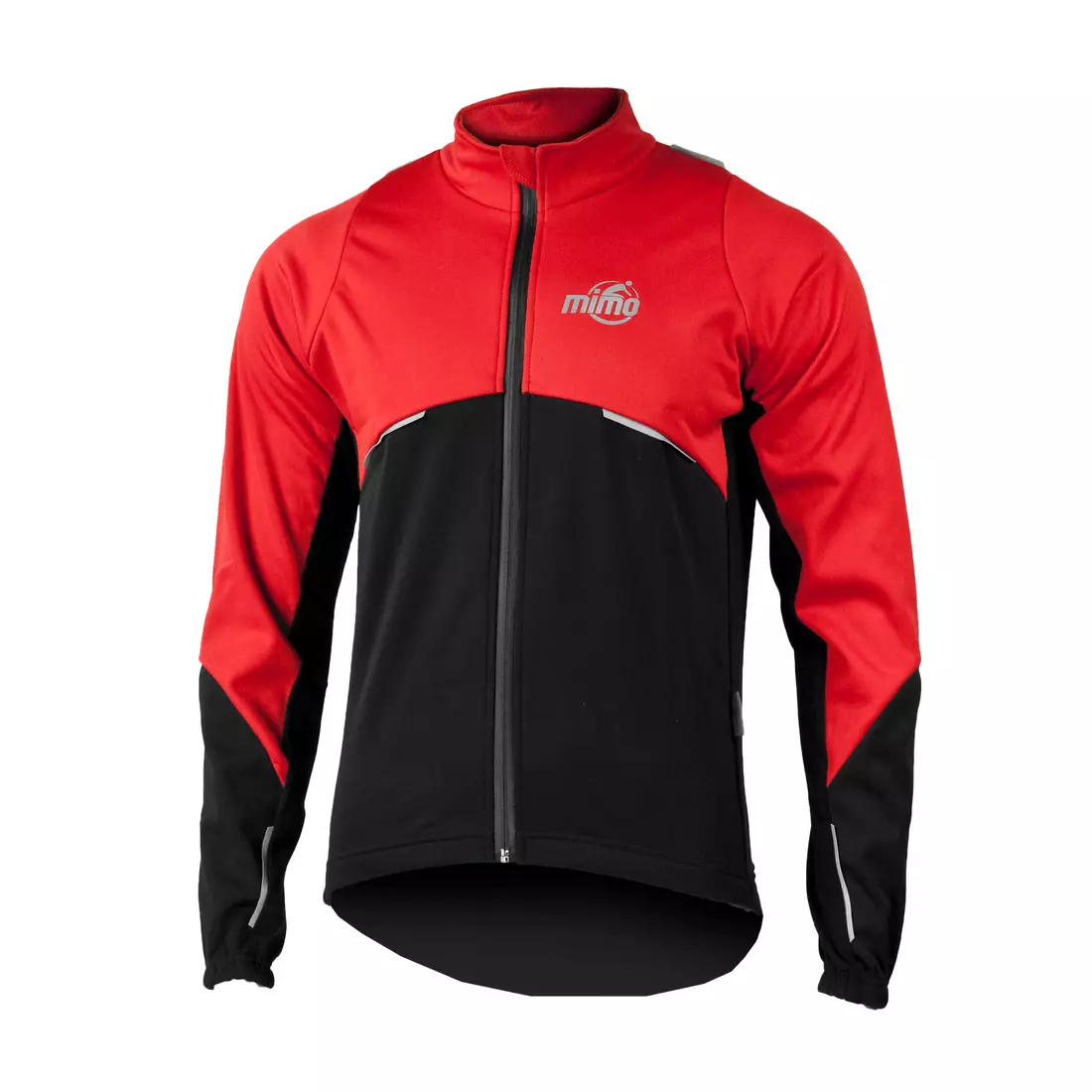 Softshellová cyklistická bunda MikeSPORT DRAGON, černo-červená