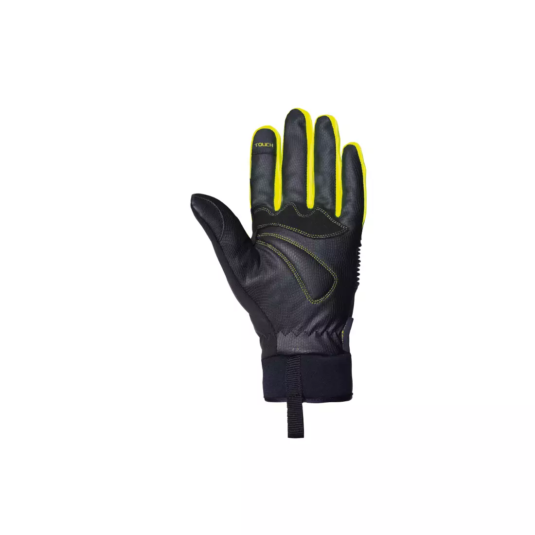 CHIBA RAIN TOUCH zimní cyklistické rukavice černo-fluorové
