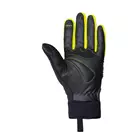 CHIBA RAIN TOUCH zimní cyklistické rukavice černo-fluorové