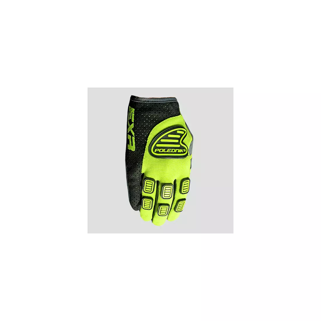 Cyklistické rukavice POLEDNIK EXR, barva: fluor