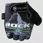 Cyklistické rukavice POLEDNIK ROCK, barva: černá
