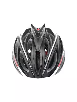 FORCE BULL černá a bílá cyklistická helma