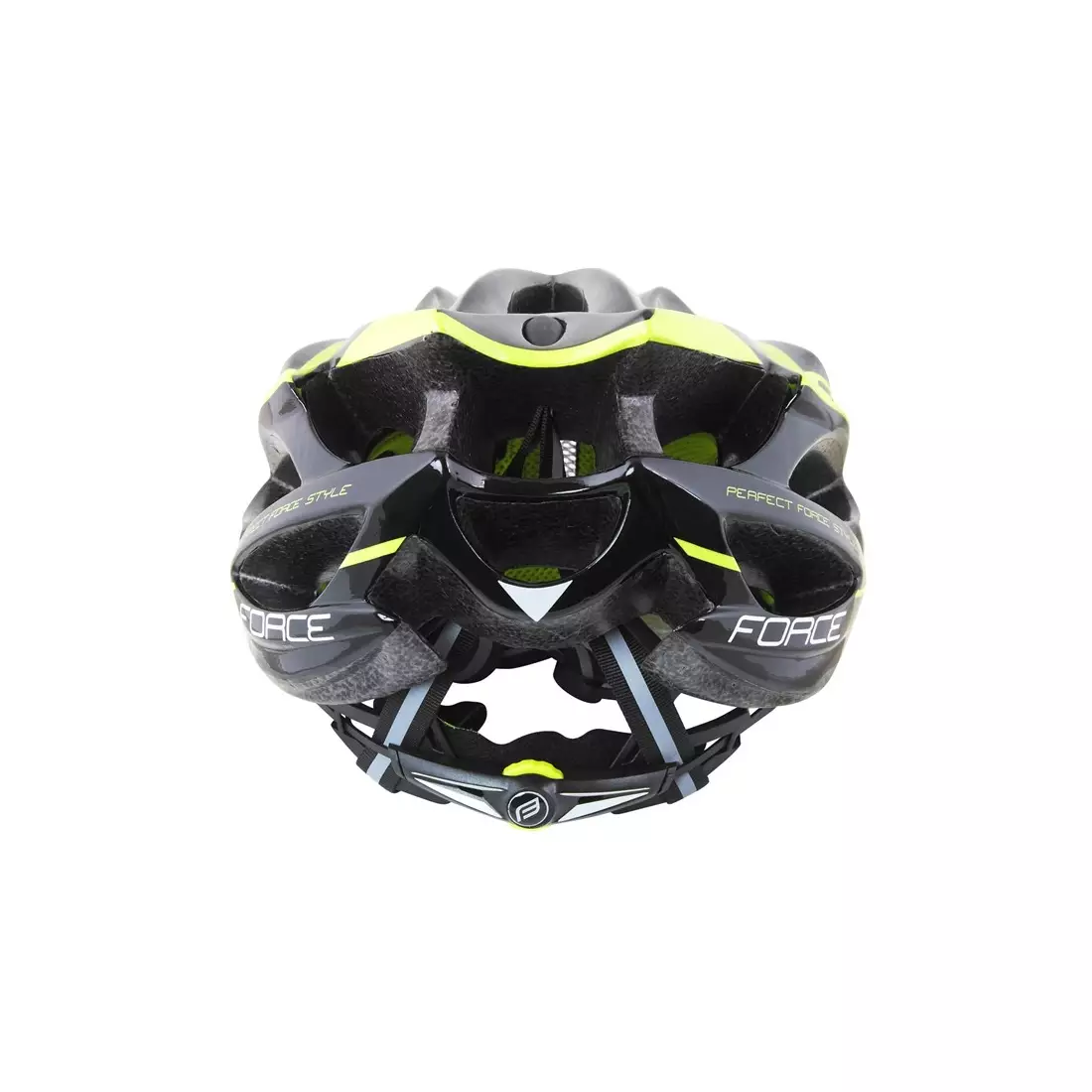 FORCE BULL cyklistická helma black-fluor