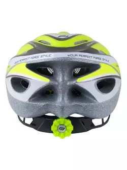 FORCE HAL cyklistická helma zelený fluor