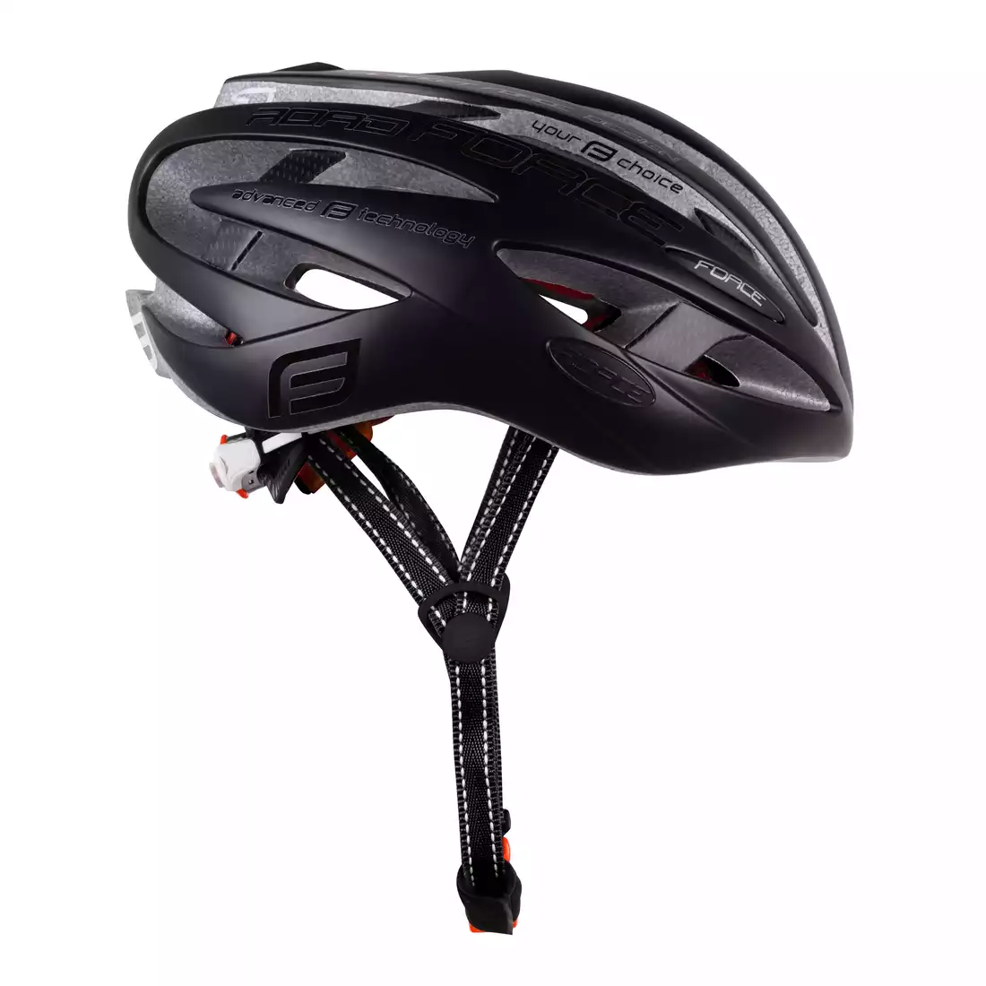FORCE ROAD cyklistická helma, Černá mat