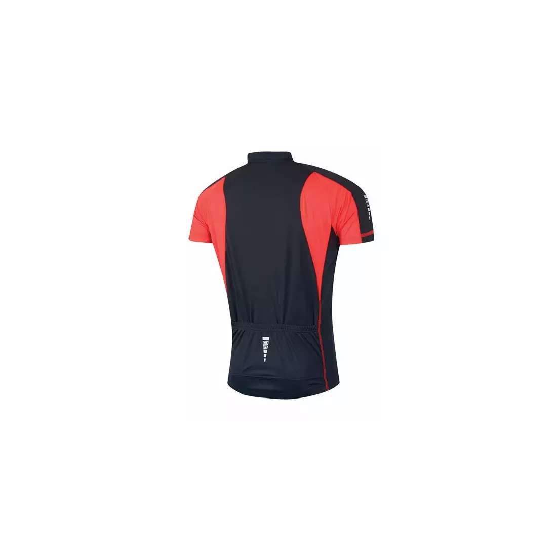 FORCE T10 cyklistický dres, černý a červený 900102