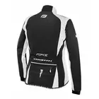 FORCE X71 dámská softshellová cyklistická bunda černá a bílá 89991