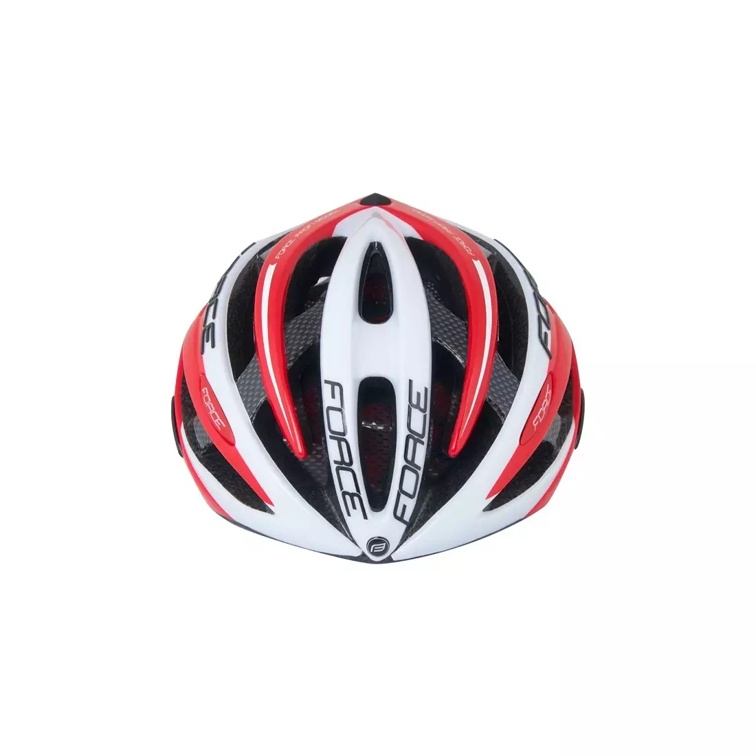 FORCE cyklistická helma ROAD PRO, Bílá a červená